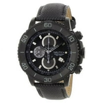 Men's N20062G NST 500 Black Polyurethane and Black Dial Watch