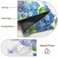 thumbnail image 6 of 2'x6' Rug Runners for Hallways Kitchen, Blue Hydrangea Non Slip Entryway Beside Floor Carpet Runner, Farmhouse Butterfly Spring Floral Washable Laundry Room Bedroom Throw Rugs Mat for Family Pet, 6 of 8