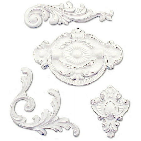 Melissa Frances Vintage Embellishments, v, 4/Pkg
