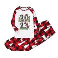 thumbnail image 3 of Penkiiy Pyjamas de Noël pour Famille Ensemble de Pjs Assortis, Pyjamas de Noël à Carreaux Rouges pour Femmes Hommes Enfants Rouge 4-5 Ans, 3 of 6