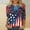 Navy, variant on Cavosen American Flag T Shirts Women Petite Independence Day 3/4 Sleeve Crew Neck Shirts USA Flag Graphic Tops Lady XL 4th of July Casual T Shirts Red White and Blue Tunic Tees Patriotic Outfits