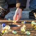 thumbnail image 5 of 110 Marble Game Glass Marbles, 0.63", Mixed Colors, 5 of 5