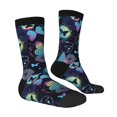 thumbnail image 4 of Yiaed Blue Butterfly Print Great elasticity Crew Socks Sports socks for Men and Women, 4 of 5