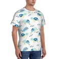 thumbnail image 2 of Vsdgher Sea Turtle Print Men's Dry Fit Mesh Athletic Shirts Moisture Wicking Tennis T-Shirt Tops, 2 of 9