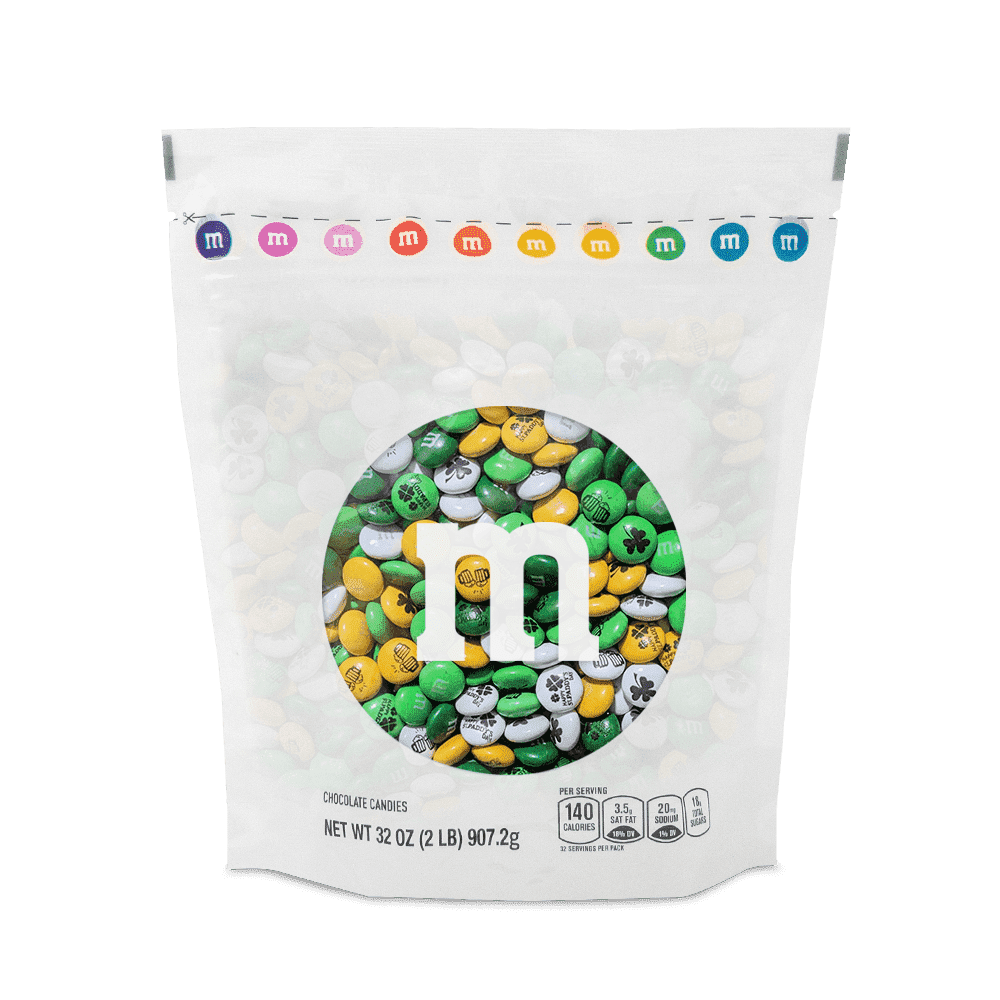 M&M'S Hanukkah Milk Chocolate Candy, 2lb Resealable Bulk Bag