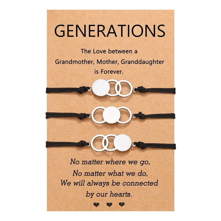 Grandmother and granddaughter matching bracelets deals