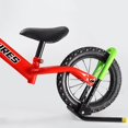 thumbnail image 3 of Red Soporte de bicicleta soporte de almacenamiento independiente de rueda de estante de piso para bicicletas de equilibrio, 3 of 5