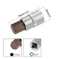 thumbnail image 2 of Uxcell 1/2" Drive x H17 Hex Bit Socket, Puntas de acero S2, Enchufes CR-V de 55 mm de longitud (solo para uso manual), 2 of 5