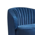 thumbnail image 2 of Benjara BM295107 84 in. Chad Curved Bean Sofa, Gold & Royal Blue, 2 of 5