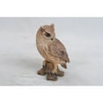 thumbnail image 4 of 6.75" Small Screech Owl on Stump Outdoor Garden Statue, 4 of 4