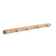 thumbnail image 1 of Zhuge Gancho de puerta de madera maciza de 1 pieza, gancho de madera de haya, gancho para abrigo, decoración de pared, dormitorio, probador, sin necesidad de perforar ganchos (blanco, 5 ganchos), 1 of 5