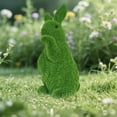 thumbnail image 6 of Kdkad Easter Flocked Bunny Figurine - Blue/Yellow Minimalist Style Festive Home Desktop Decor - Serviceable Velveteen Ornament for Table Mantel Shelf - Perfect Easter Gift for Family Friends, 6 of 7