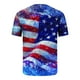 thumbnail image 4 of Tops para hombre, blusas y camisas de manga corta con cuello redondo para hombre, jersey informal con cuello redondo estampado para hombre, pantalones cortos deportivos para fitness, blusa de poliéste, 4 of 5