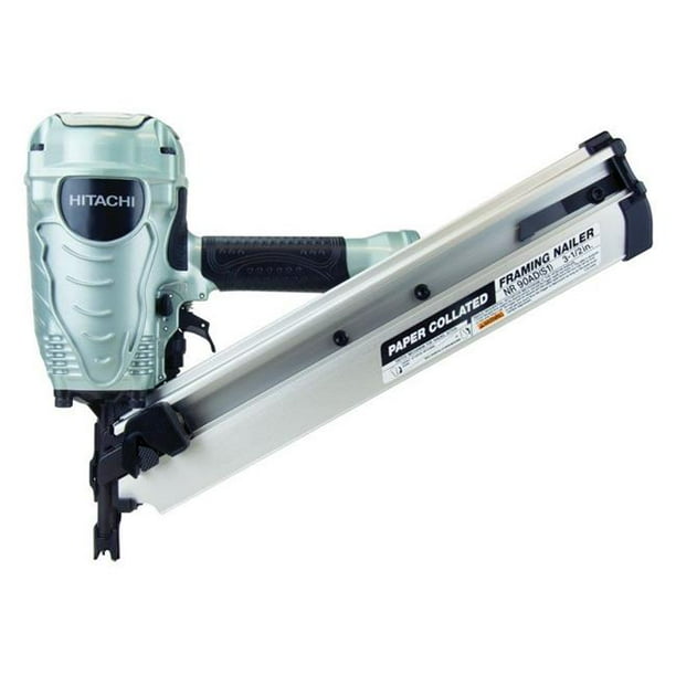 Hitachi 2537553 35 gal Pneumatic Collated Paper Framing Nail Gun