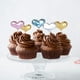 thumbnail image 4 of 100 piezas de adornos para cupcakes en forma de estrella/corazón de tamaño mixto, 4 of 5
