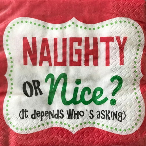 Christmas 'Depends Who's Asking' Small Napkins (16ct)