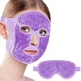 thumbnail image 1 of FcBaudy Ice Pack Cold Face Eye And Masks Reduce Face Puff Dark Circles Reusable Cold Hot Gel Face Eye Mask Suitable For Women Facial SPA Ice Face Mask For Sleeping60ML Masks and eye patch, 1 of 4