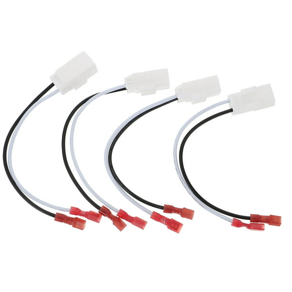 CIMAXIC 4Pcs Car Speaker Wire Adapter Plug White Compatible with Original Equipment