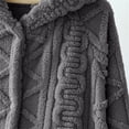 thumbnail image 4 of Gifts for Mom Cotton Robes for Women Fleece Women's Nightgowns & Sleepshirts Oversize Length Women's Sleepwear House Womens Robe Grey, 4 of 5