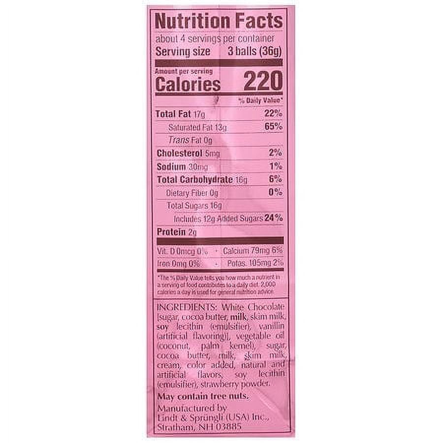 Lindor Valentine's Strawberry & Cream Truffles Bag 5.1 oz Pack of 2