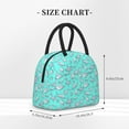 thumbnail image 2 of Yiaed Seashell And Starfish Print Lunch Bag Adult Insulated Lunch Box, Leakproof Cooler Food Lunch Containers Reusable High Capacity Lunch Tote Bags-One Size, 2 of 6