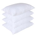 thumbnail image 1 of Almohadas Hoteleras Premium - Relleno Microgel - Firmeza Media - Fundas Rayada Satinada - 100% Algodón - Pillow - Alta Caldiad - Color Blanco (4, Estándar), 1 of 5