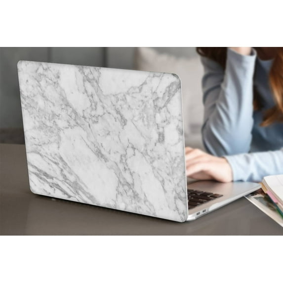 KSK KAISHEK Hard Shell Cover Only for Old MacBook Air 13 inchs( No Touch, 2010/2013/2014-2017) + Black Keyboard Cover Model A1466/A1369, No USB-C Marble 49_5