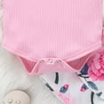 thumbnail image 7 of MYShe Clothes for Girls Toddler Girl Outfits Long Sleeve Shirt Overall Skirt Headband Set School Uniform Dress Light Pink,3-6 Months, 7 of 7