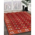 thumbnail image 3 of Ahgly Company Machine Washable Indoor Square Traditional Red Area Rugs, 6' Square, 3 of 7