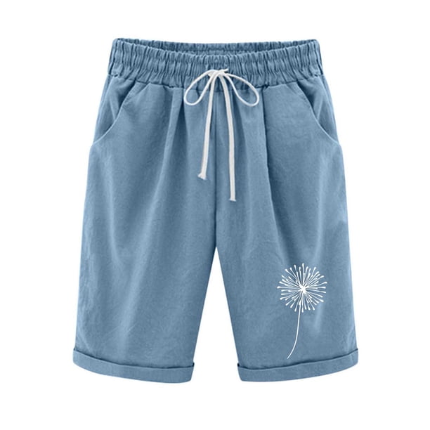 Pantalones Cortos Casuales de Cintura Elástica de Béisbol Impresos, Pantalones de Pijama con Cordón para el Hogar, la Playa, la Ropa de Dormir Y el Uso Diario