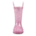 thumbnail image 5 of Kushyshoo Kids Pink Glitter Light up Rain Boot Size 3 Toddler Girl, 5 of 5