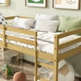 thumbnail image 4 of Miniyam Wood Twin Size Loft Bed for Kids, Space-Saving Design, Light Oak, 4 of 7