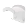 thumbnail image 1 of Soporte para auriculares con doble gancho de montaje en pared, organizador multifuncional, práctico Blanco, 1 of 9