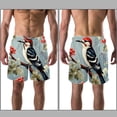 thumbnail image 3 of luoweisi Men's Beach Shorts Quick Dry Swim Trunks with Mesh Lining Woodpecker M, 3 of 5