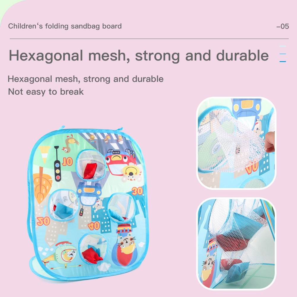 Children's Folding Sandbag Board, Funny Outdoor Toys for Toddlers, Boys Girls Family Party Gifts, Preschool Game Toys for Outside, Indoor, Backyard