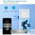 thumbnail image 4 of Wireless Doorbell with 1080P Camera Outdoor Waterproof WiFi Connected Doorbell Video Door Phone with Chime Rechargeable Battery Two-Way Audio Night Vi, 4 of 5