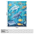 thumbnail image 4 of ONETECH  Shark Throw Blankets for Kids, Shark Gifts for Room Decor Soft Warm Lightweight Toddle Blankets Shark Pattern Blanket for Boys Girls, 4 of 6