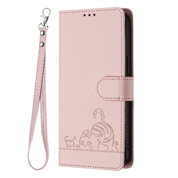 Flip case for GANGXUN Samsung Galaxy A42 5G Wallet Case with Kickstand, Card Slots, RFID Block, Cat Design