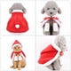 thumbnail image 4 of 1 unidad de capa de Navidad para perros y gatos, adorable capa de sombrero rojo, disfraz de Navidad para mascotas, 4 of 6