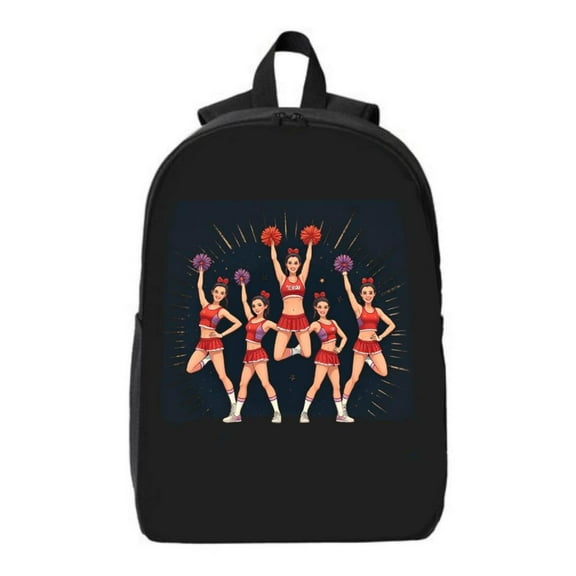 Vibrant Cheerleader Design Laptop Backpack for College & High School - Fits 15 " Laptop & iPad Perfect Travel Bag for - & -