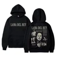 thumbnail image 2 of Sudadera con capucha de Lana Del Rey para hombre y mujer, suéter de algodón con estampado de álbum de música, jersey de gran tamaño, ropa superior de invierno, 2 of 5
