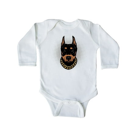 

Inktastic Doberman Dog Gift Idea Gift Baby Boy or Baby Girl Long Sleeve Bodysuit