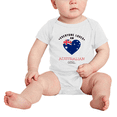 thumbnail image 2 of Everyone Loves an Australian Girl Baby Bodysuit Baby Clothes (White, 3-6 Months), 2 of 5