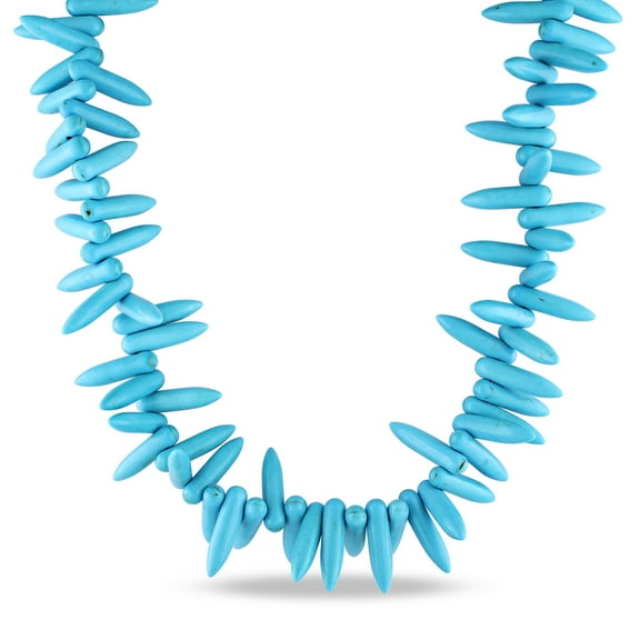 Everly Women's Turquoise Silvertone Necklace
