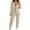 Khaki, variant on ABATAB Jumpsuits for Women Long Sleeve Zip up Hoodie Romper One Piece Fall Drawstring Jogger Outfits with Pockets