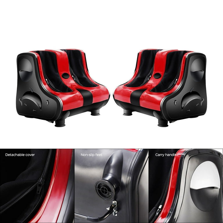 Costway Electric Shiatsu Kneading, Vibrating, Rolling & Heating Foot Calf  Leg Massager