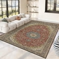 thumbnail image 3 of 5x7 Washable Area Rug Non-Slip Low Profile Vintage Distressed Oriental Rug for Living Room, Bedroom, Dining Room, Office, 3 of 13