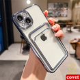 thumbnail image 1 of COVET Fundas Cubierta Transparente De Silicona Para Bolsillo De Fotos Soporte De La Tarjeta Case Funda Para iPhone 14 13 12 11 Pro Max XS X XR 7 8 Plus Gao Jiahui unisex, 1 of 2