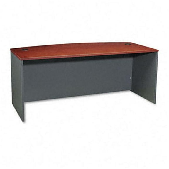 Series C Bow Front Desk- Hansen Cherry - 71w x 36-1/8d x 29-7/8h