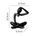 thumbnail image 4 of Sujetalibros de cerámica con forma de pera abrazada, fina artesanía, adorno para estantería, estatua abstracta de pensador, colección de figuras decor, 4 of 8